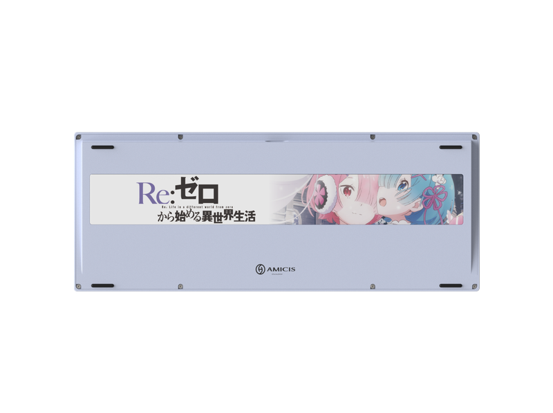 Re:ゼロから始める異世界生活_AMICIS　ゲーミングキーボード 80HE 日本語配列 ラム＆レムEdition<br>