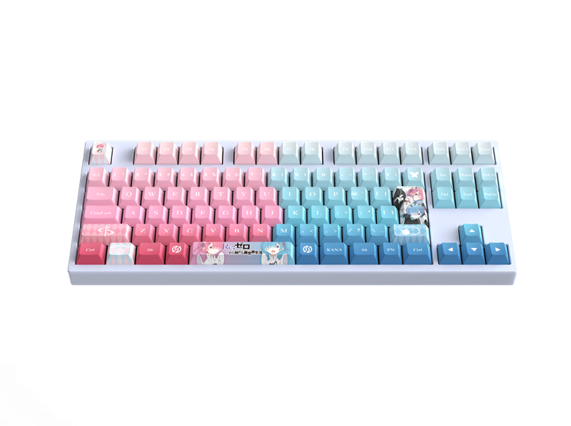 Re:ゼロから始める異世界生活_AMICIS　ゲーミングキーボード 80HE 日本語配列 ラム＆レムEdition