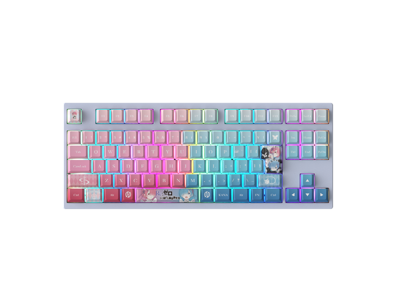 Re:ゼロから始める異世界生活_AMICIS　ゲーミングキーボード 80HE 日本語配列 ラム＆レムEdition