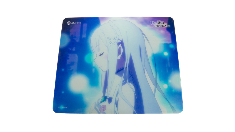 Re:ゼロから始める異世界生活_AMICIS ガラスマウスパッド エミリアEdition