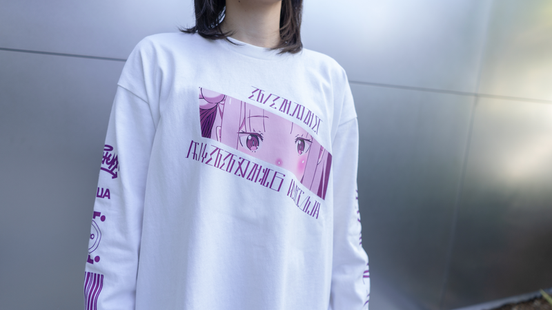Re:ゼロから始める異世界生活_Sサイズ_AMICIS　エミリアロングTシャツ 白 